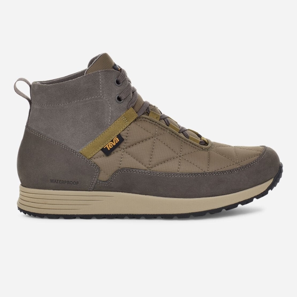 Hungary Teva Ember Commute Waterproof - Férfi Túracipő Szürke / Olivazöld - 347-TSMAY